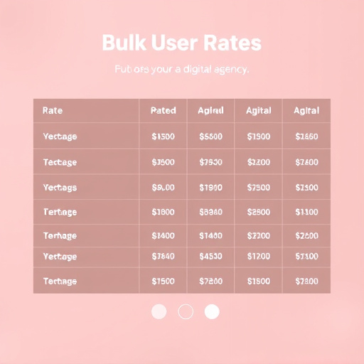 digital agency bulk user rates