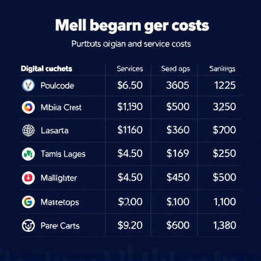 digital service costs