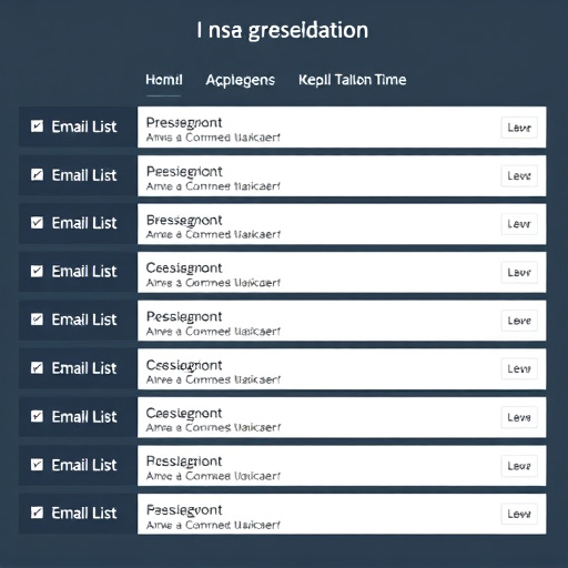 email list segmentation