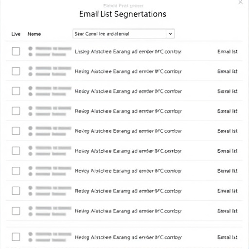 email list segmentation