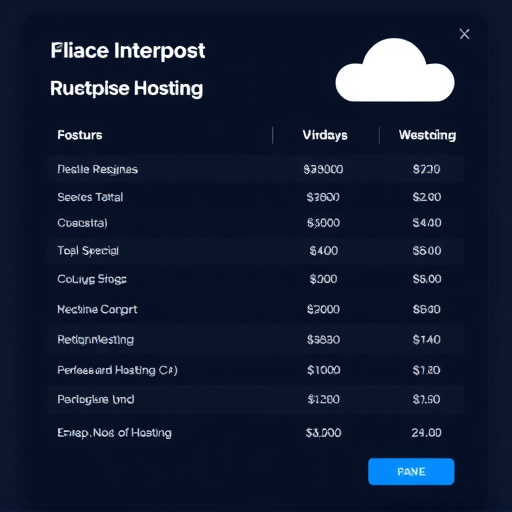 enterprise hosting fees