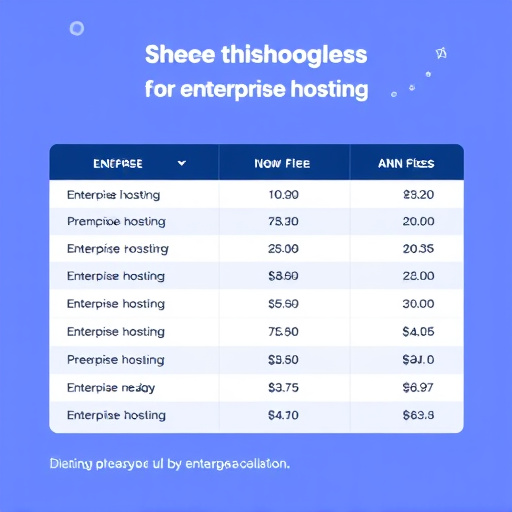 enterprise hosting fees