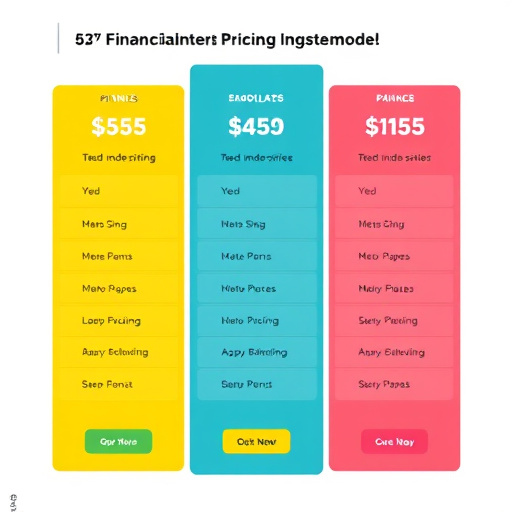 financial services pricing model