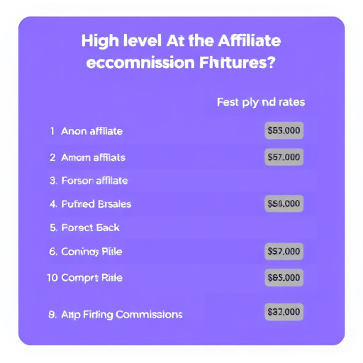 gohighlevel affiliate commission rates