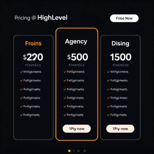 gohighlevel agency pricing