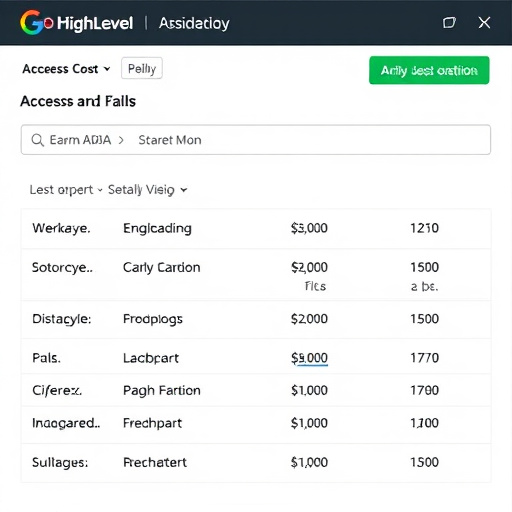 gohighlevel api access cost