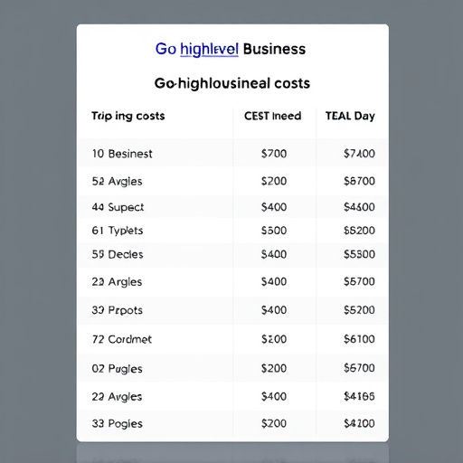 gohighlevel business cost