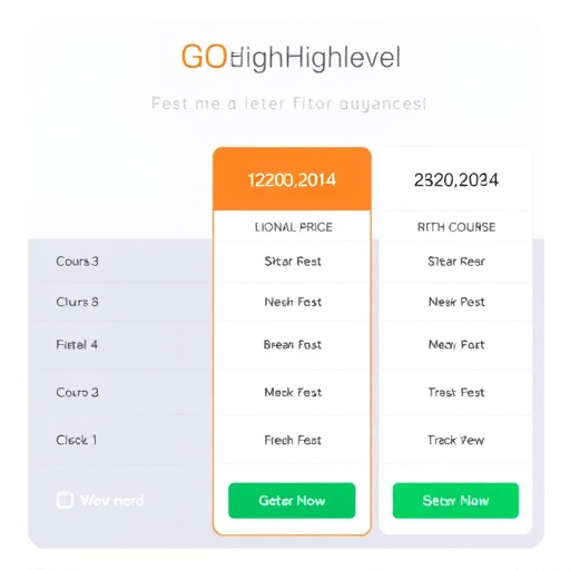 gohighlevel course pricing