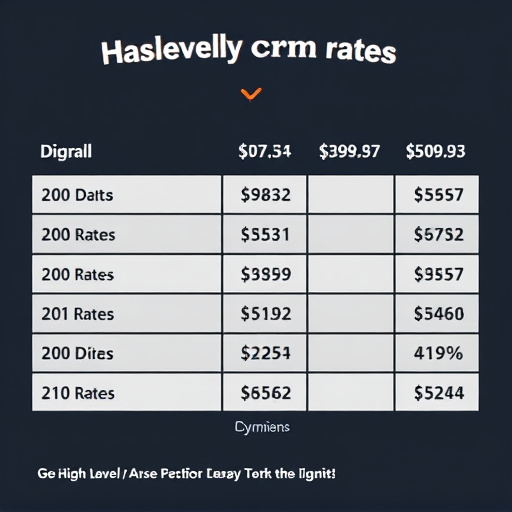 gohighlevel crm rates