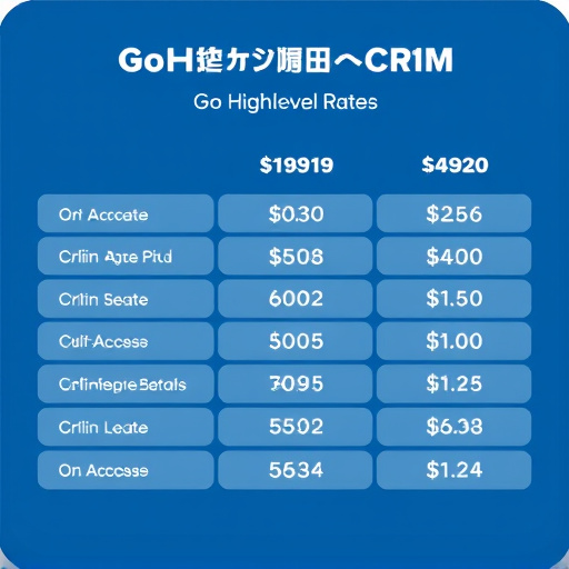 gohighlevel crm rates