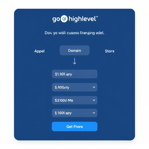 gohighlevel custom domain fee structure