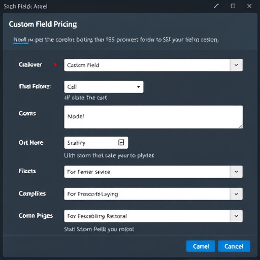 gohighlevel custom fields pricing options