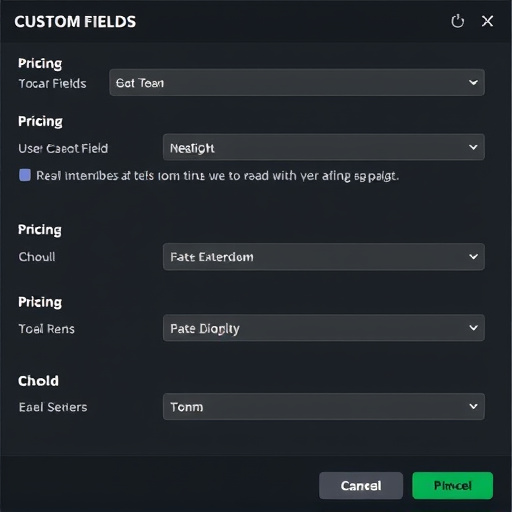 gohighlevel custom fields pricing options