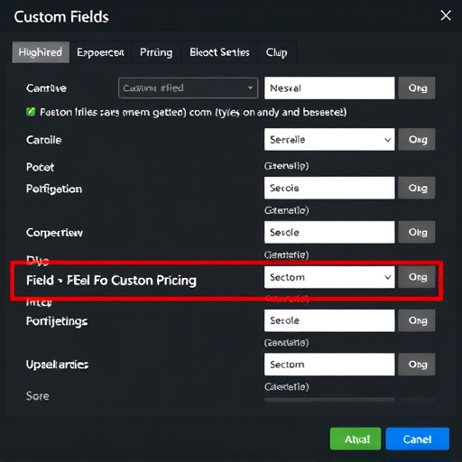 gohighlevel custom fields pricing options