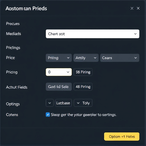 gohighlevel custom fields pricing options