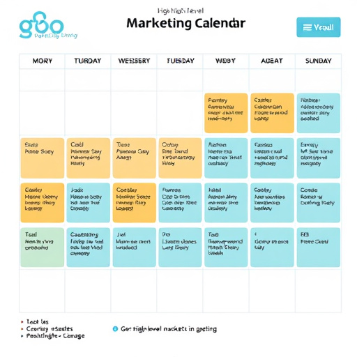 gohighlevel marketing calendar