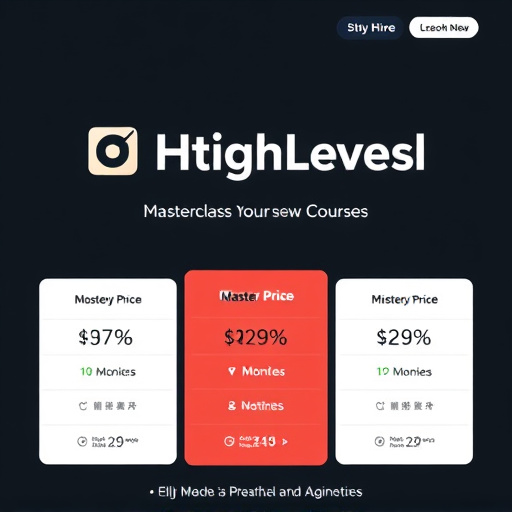 gohighlevel masterclass course pricing