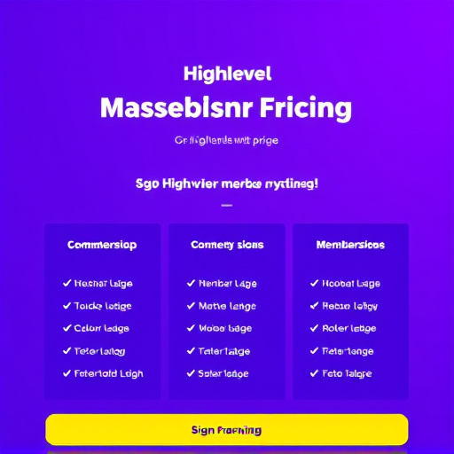 gohighlevel membership pricing