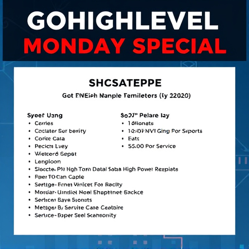 gohighlevel monday special service