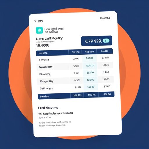 gohighlevel monthly invoice