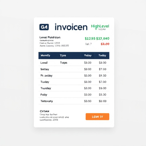 gohighlevel monthly invoice