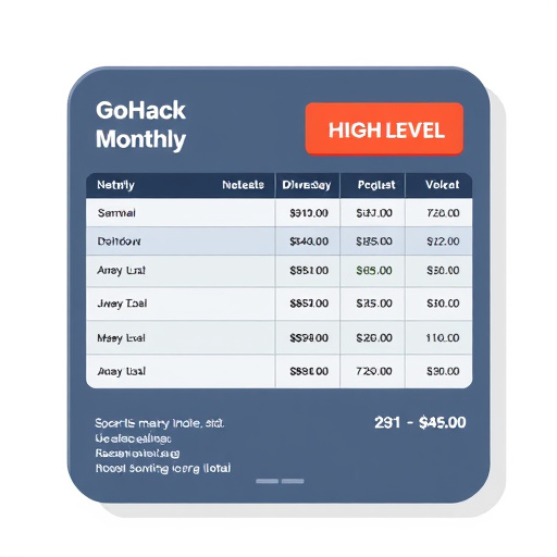 gohighlevel monthly invoice