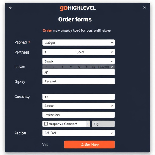 gohighlevel order forms pricing