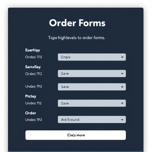 gohighlevel order forms pricing