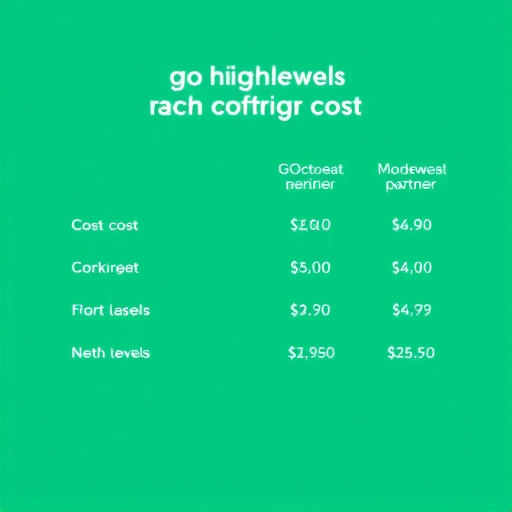 gohighlevel partner program cost