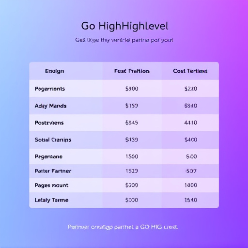 gohighlevel partner program cost