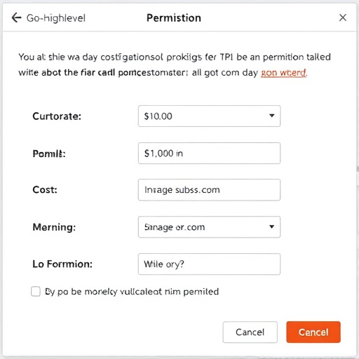 gohighlevel permissions subscription cost