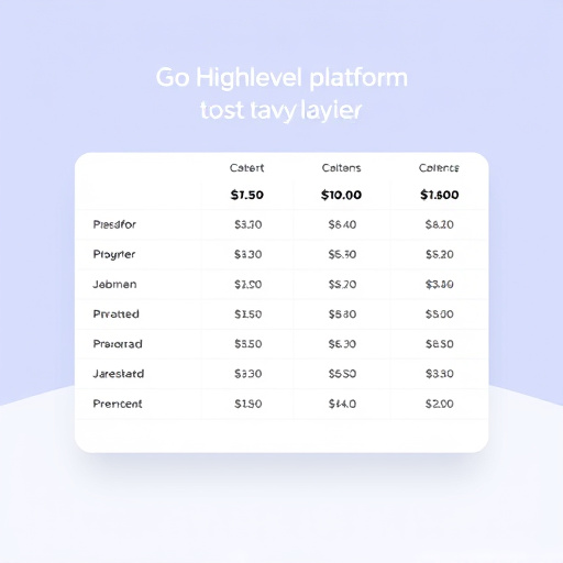 gohighlevel platform cost