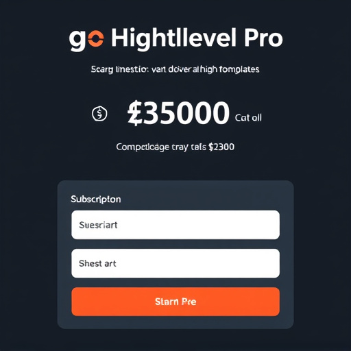 gohighlevel pro subscription cost