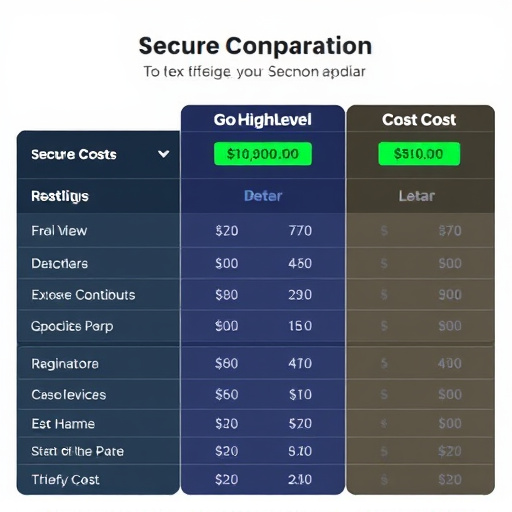 gohighlevel secure cost comparison
