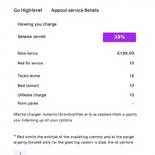 gohighlevel service charge details