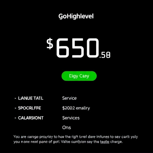 gohighlevel service charge details