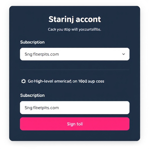gohighlevel subscription account