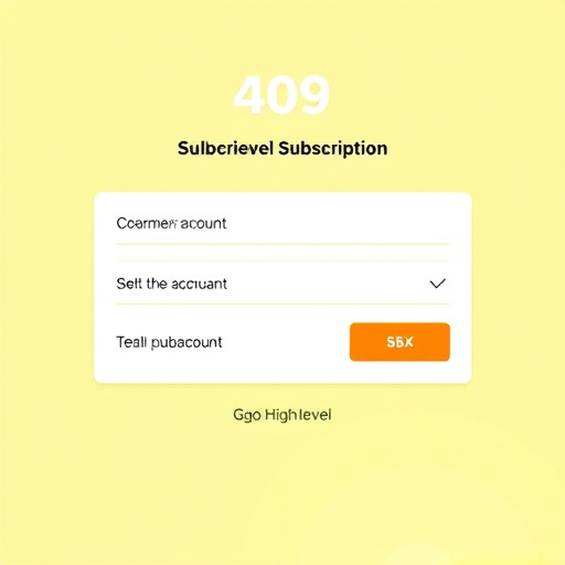gohighlevel subscription account