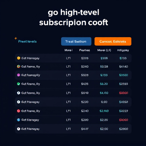 gohighlevel subscription costs