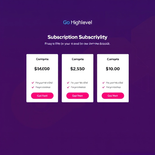 gohighlevel subscription pricing