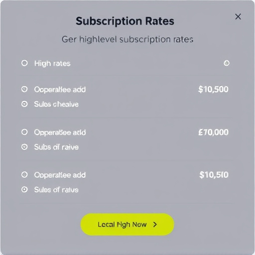 gohighlevel subscription rates