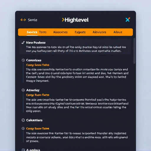 gohighlevel terms service templates