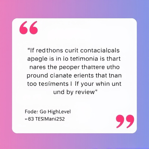 gohighlevel testimonial review