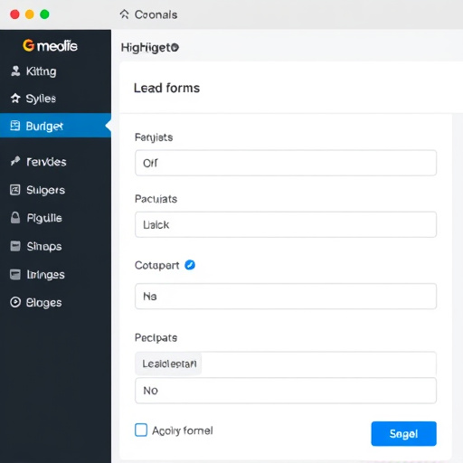 gohighlevel tiktok lead forms budget