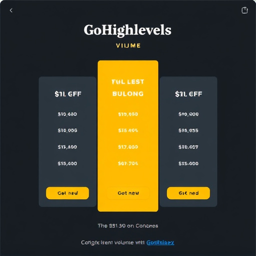 gohighlevel volume user pricing