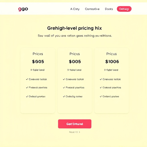 gohighlevel website pricing tool