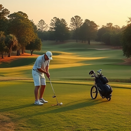 golfing