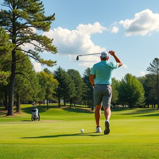 golfing