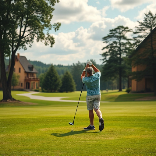 golfing