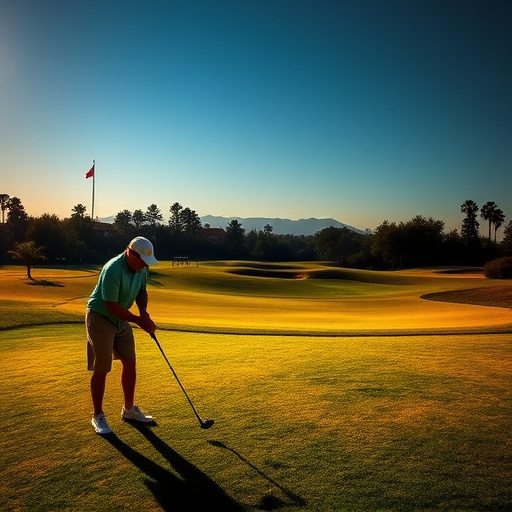golfing